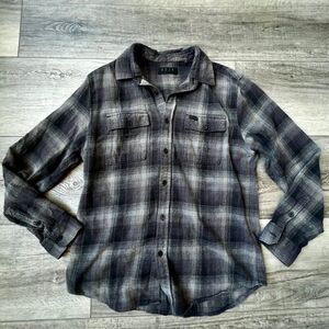 KR3W Flannel Cotton Plaid Skateboard Long Sleeve Shirt Soft Warm Medium